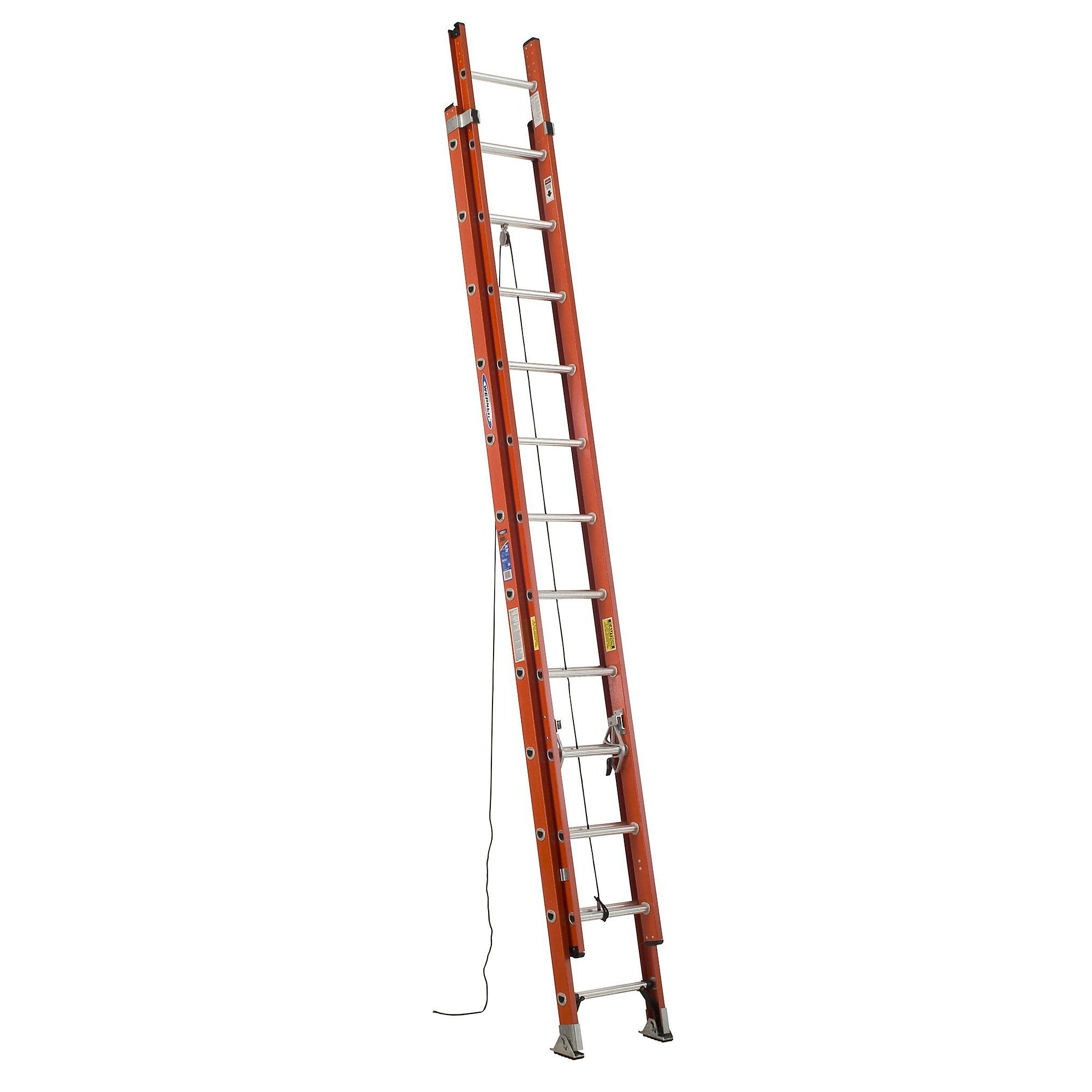 Werner, 24ft. FG Ext. Ladder, Type 1A, Material Fiberglass, Model# D6224-2